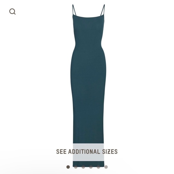 SKIMS | Dresses | Skims Teal Soft Lounge Long Slip Dress | Poshmark